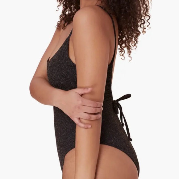 NWT Andie The Liku Metallic One-Piece Swimsuit Size Small - Picture 4 of 6